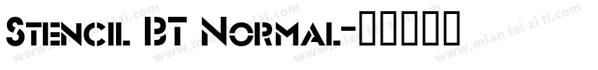 Stencil BT Normal字体转换